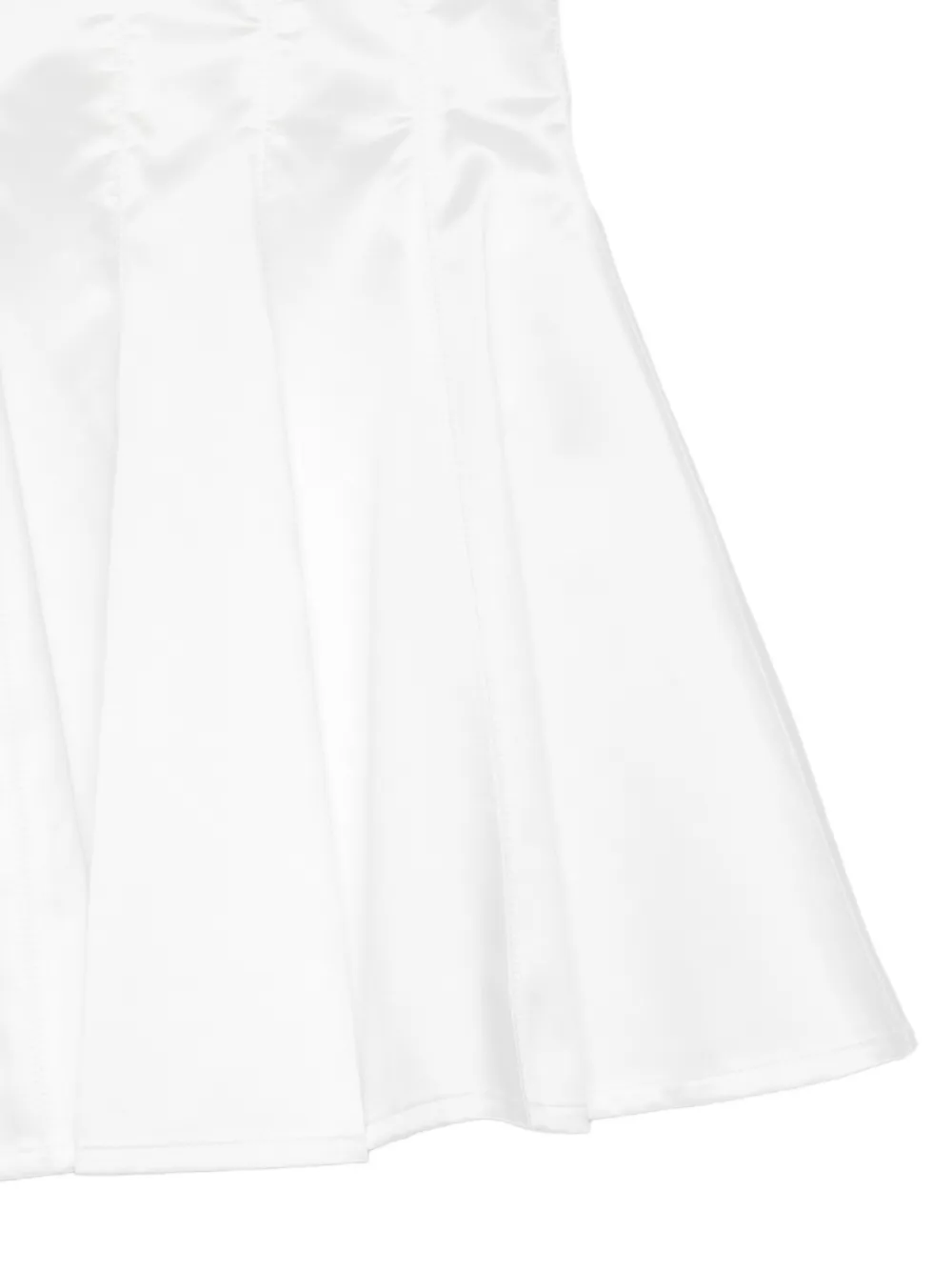 Elisabetta Franchi La Mia Bambina Mouwloze verfraaide jurk Wit