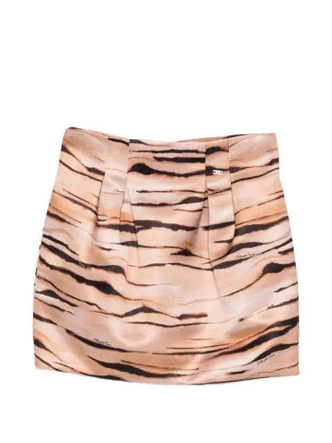 Elisabetta Franchi La Mia Bambina falda plisada con animal print