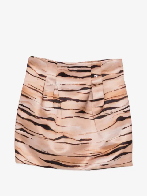 Elisabetta Franchi La Mia Bambina falda plisada con animal print