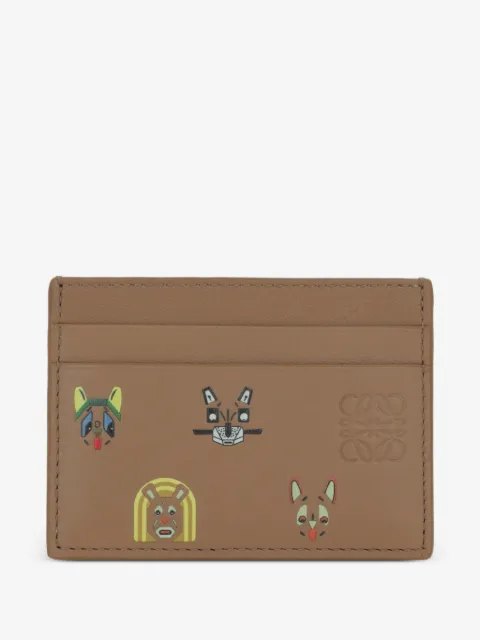 LOEWE cat-print card holder