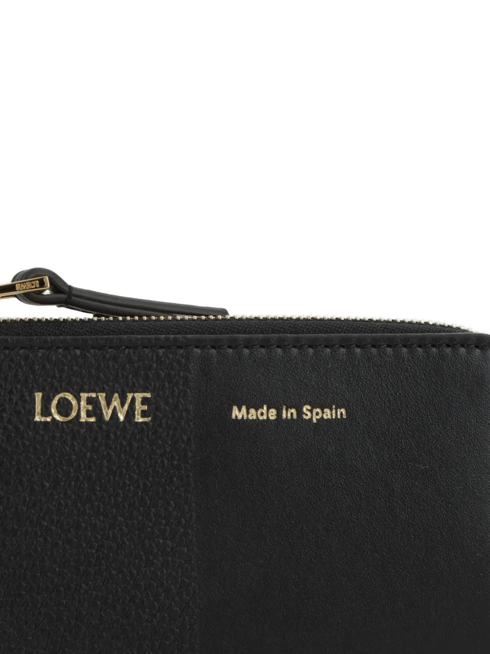 LOEWE Pasjeshouder van bewerkt leer Zwart