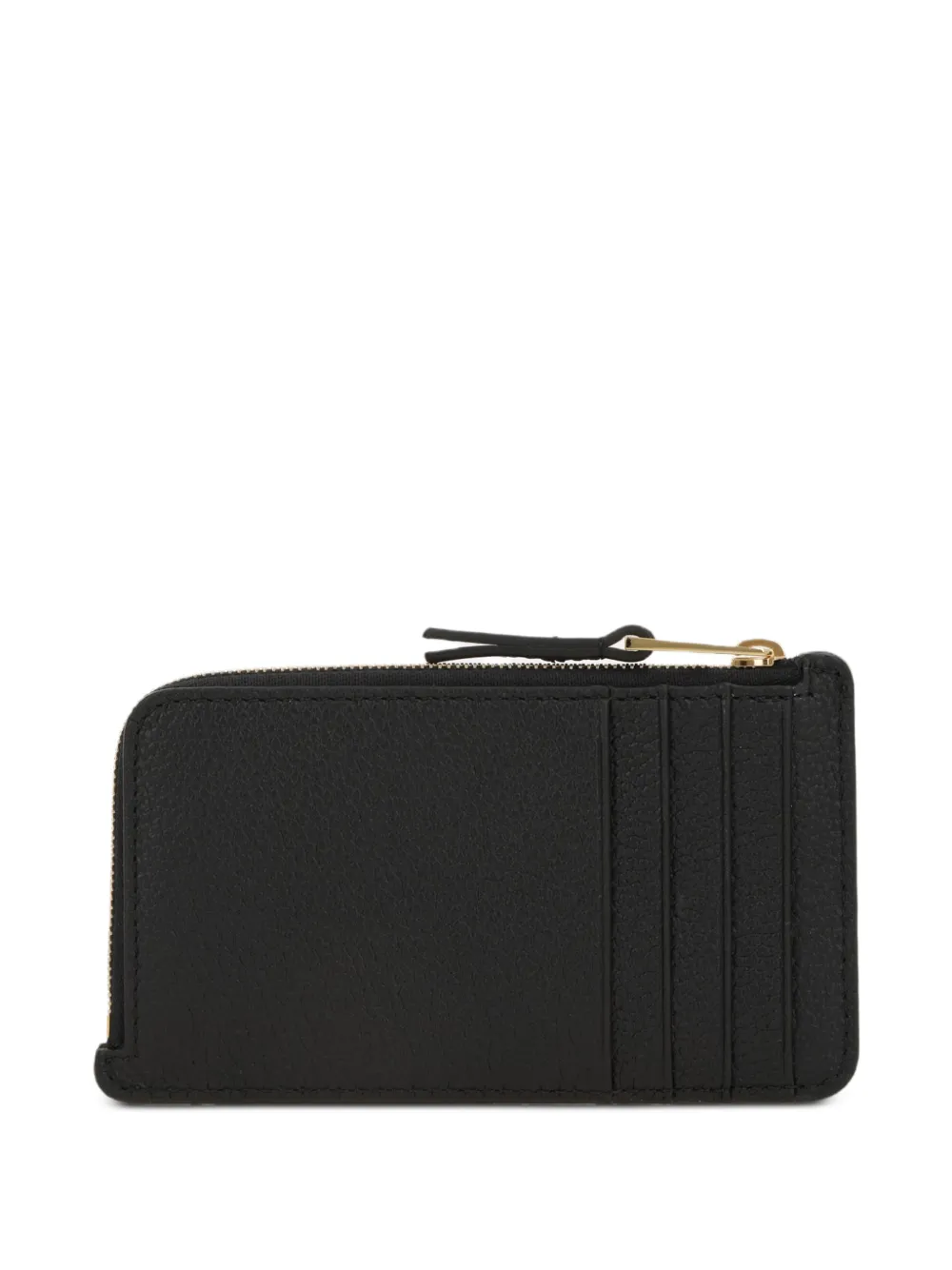  Loewe Grained-leather Card Holder - Black 