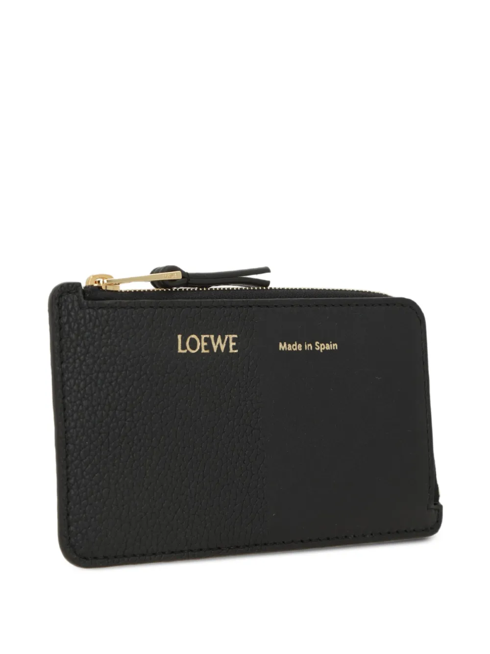  Loewe Grained-leather Card Holder - Black 