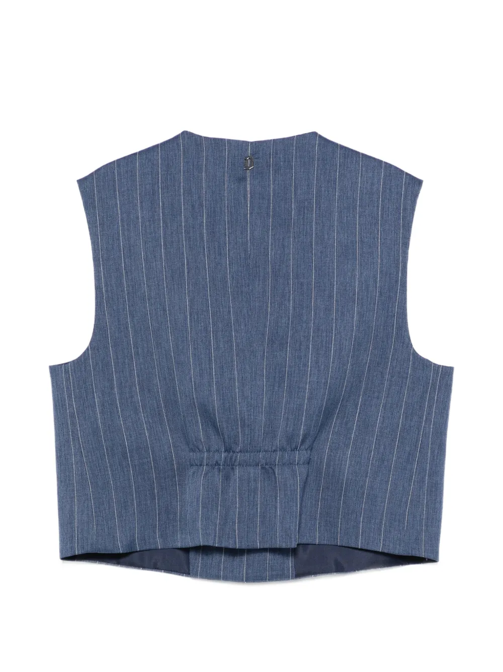 Pinstripe Button Vest