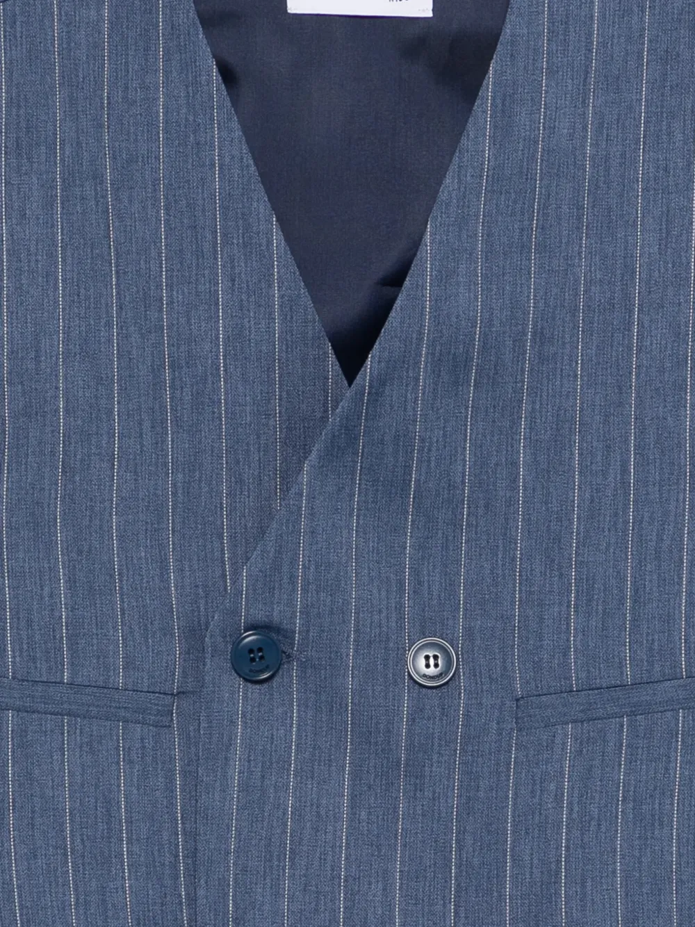 Pinstripe Button Vest