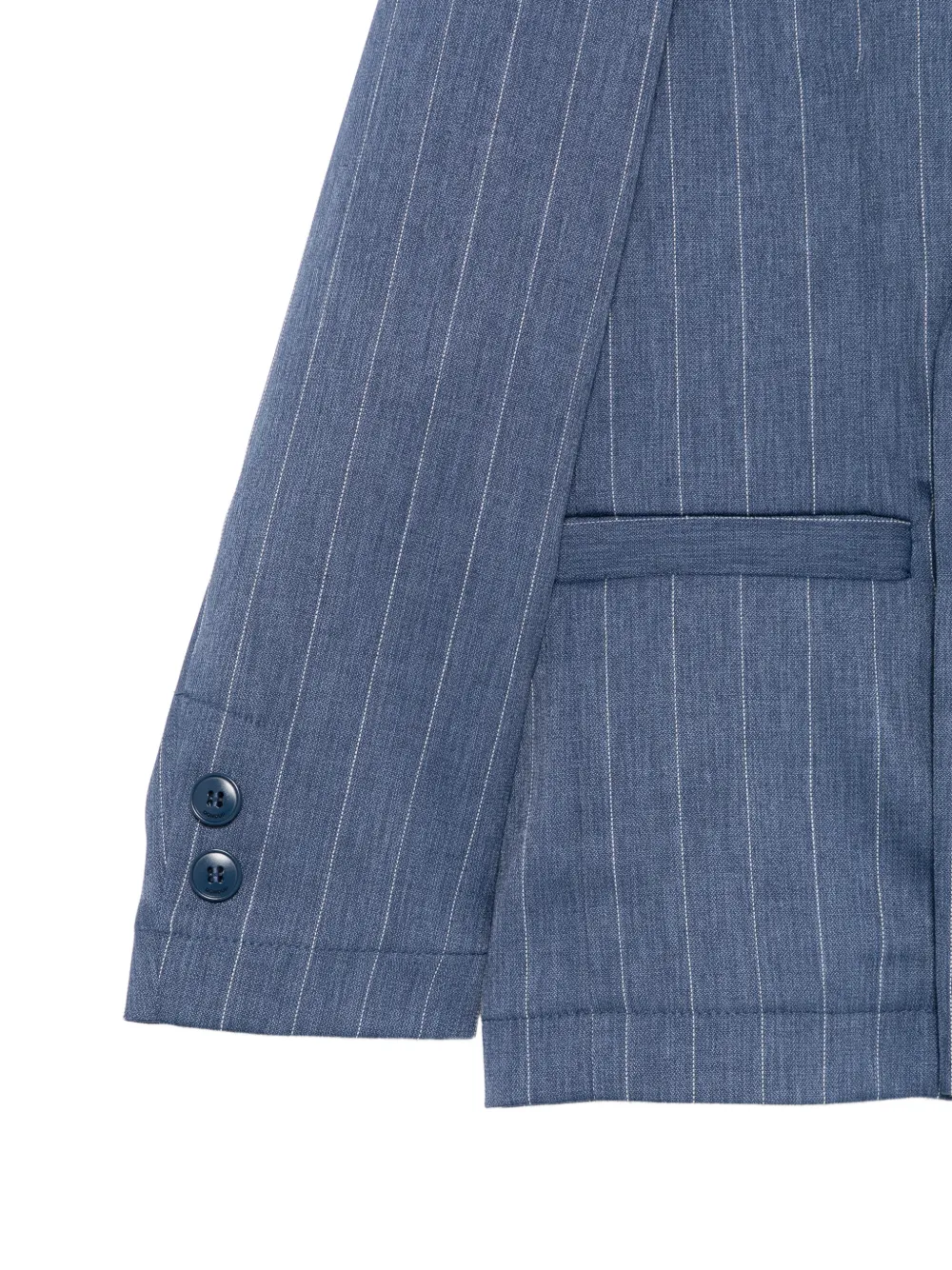 Dondup Kids Pinstripe Double-breasted Blazer - Blue 