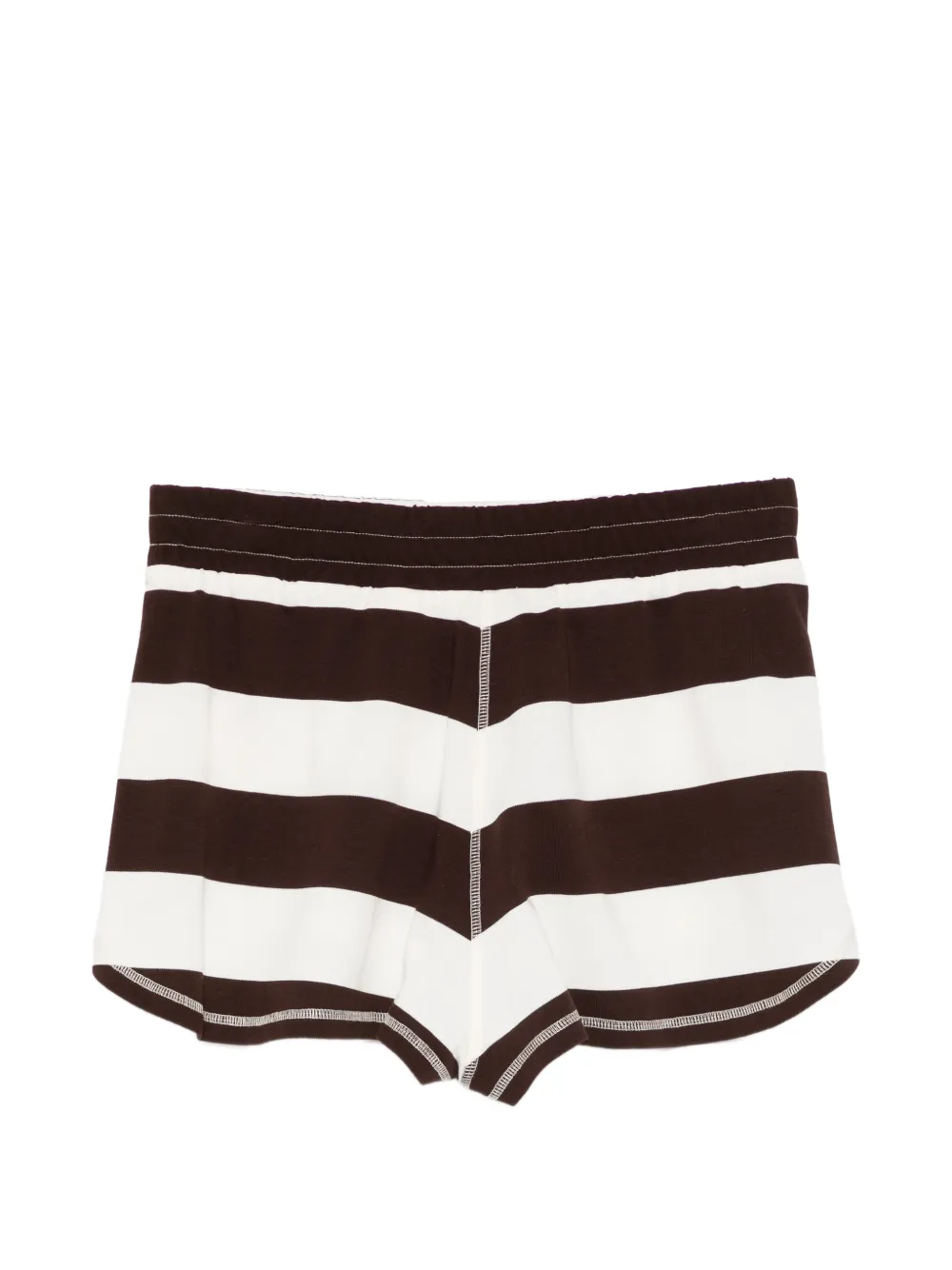  Alysi Striped Shorts - Brown 