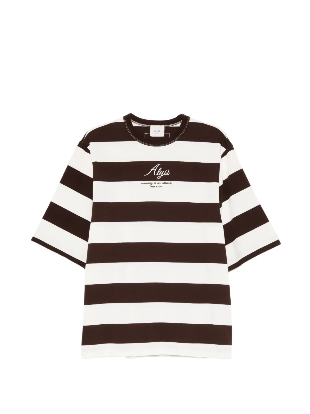 Alysi striped T-shirt - Bianco