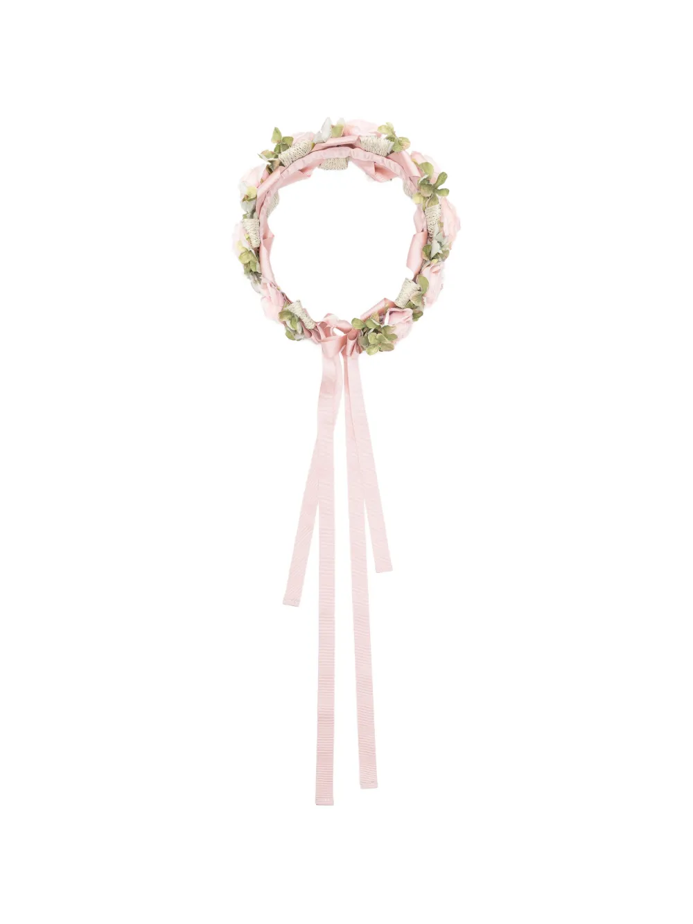 Colorichiari tie-fastening head band - Rosa