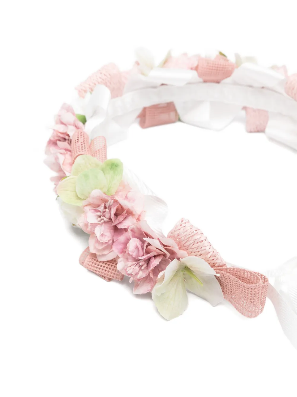 Colorichiari Haarband met striksluiting Wit