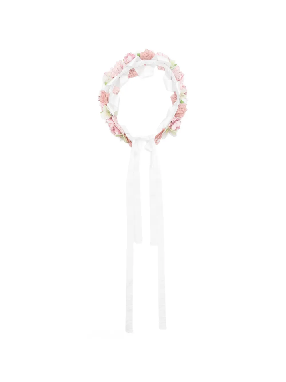 Colorichiari tie-fastening head band - Bianco