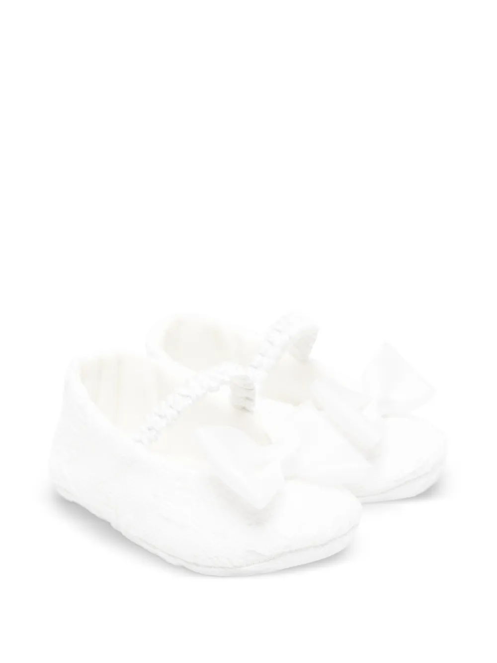 Colorichiari bow-detail ballerinas - Bianco