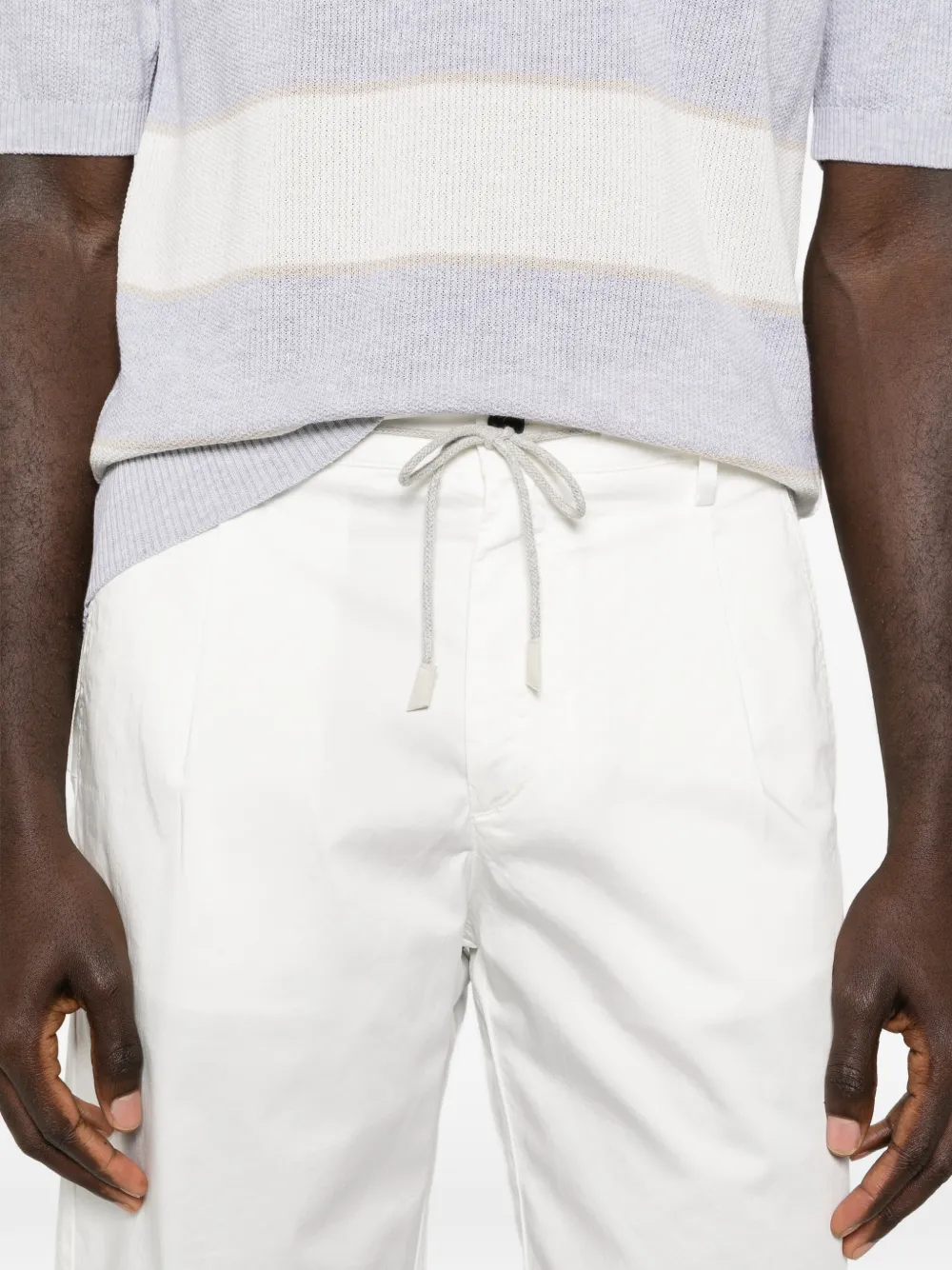 Eleventy Bermuda shorts met trekkoord Wit
