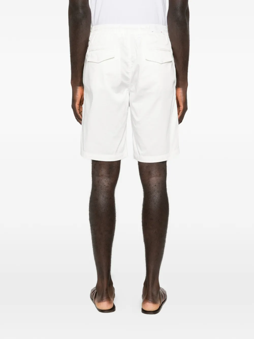Eleventy Bermuda shorts met trekkoord Wit