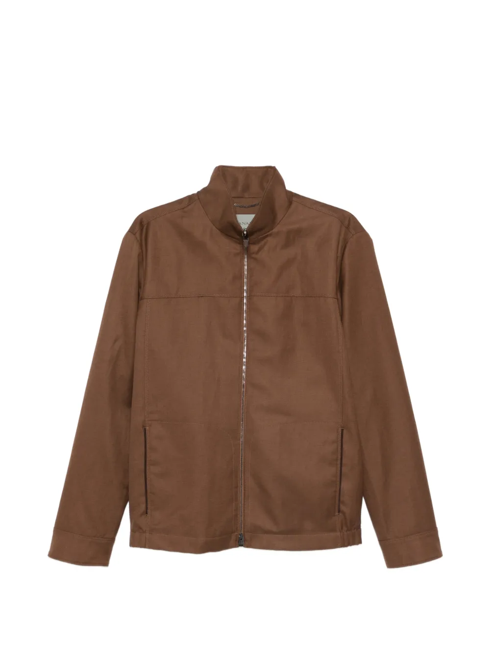 Canali Giacca-camicia con zip - Marrone