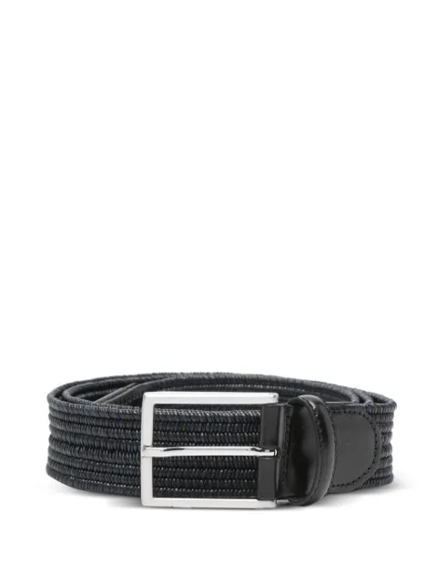Canali ceinture en cuir à design tressé