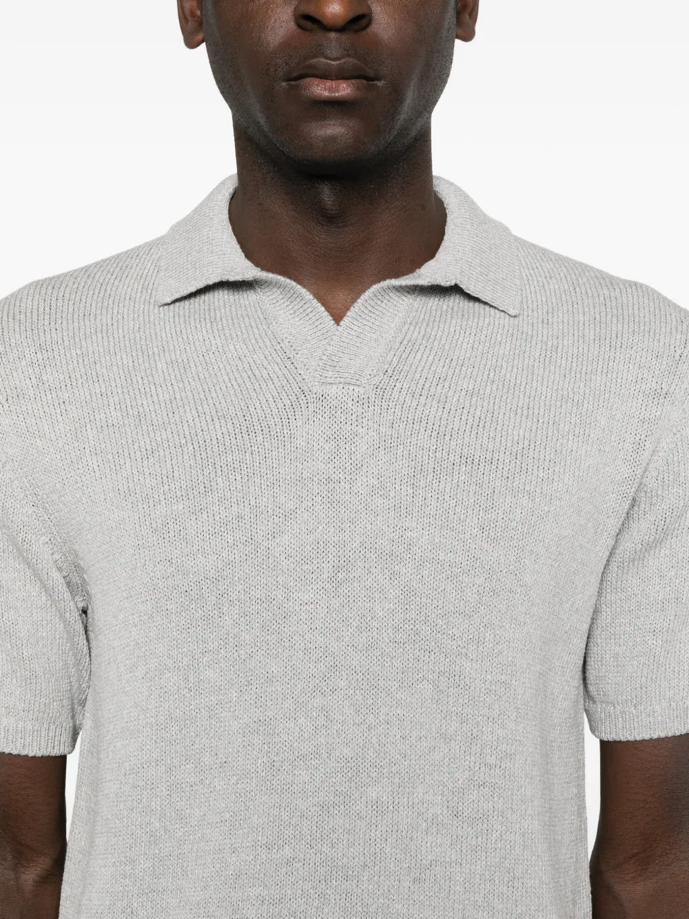Eleventy Gebreid T-shirt Grijs
