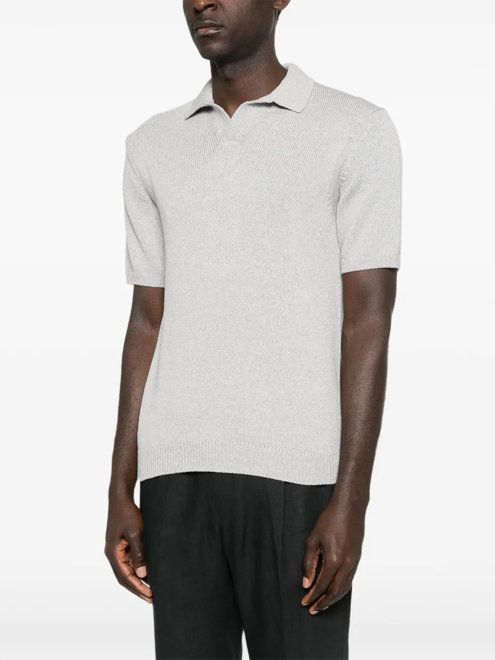 Eleventy Gebreid T-shirt Grijs