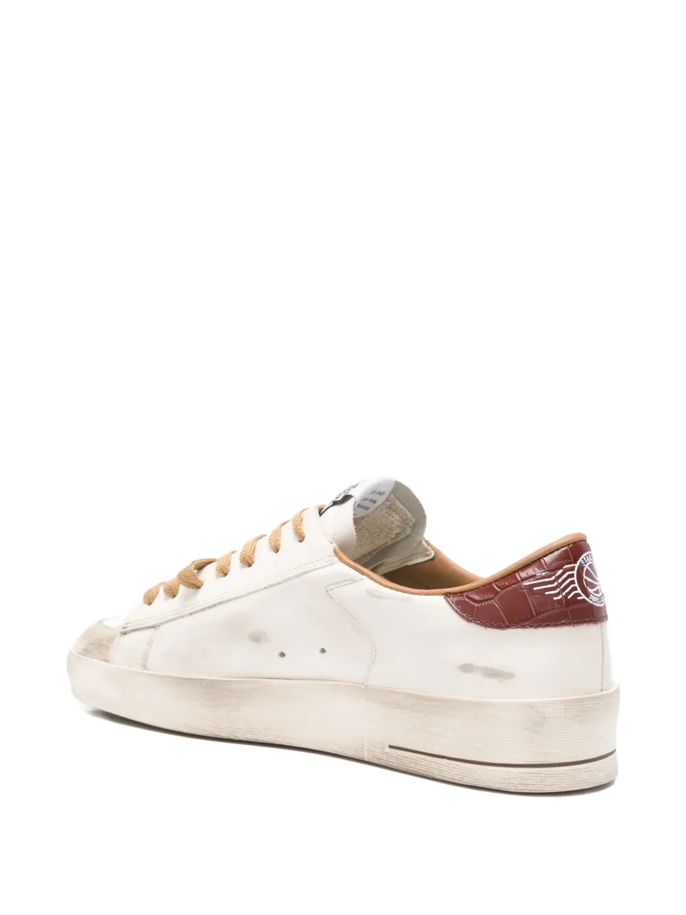 Golden Goose Stardan leather star-motif sneakers Wit