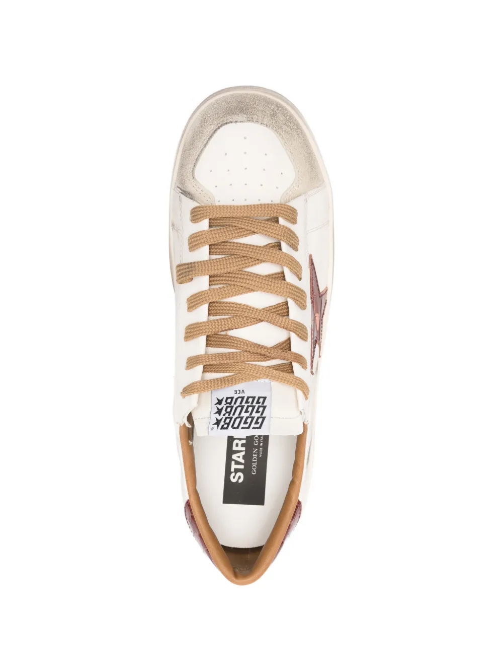 Golden Goose Stardan leather star-motif sneakers Wit