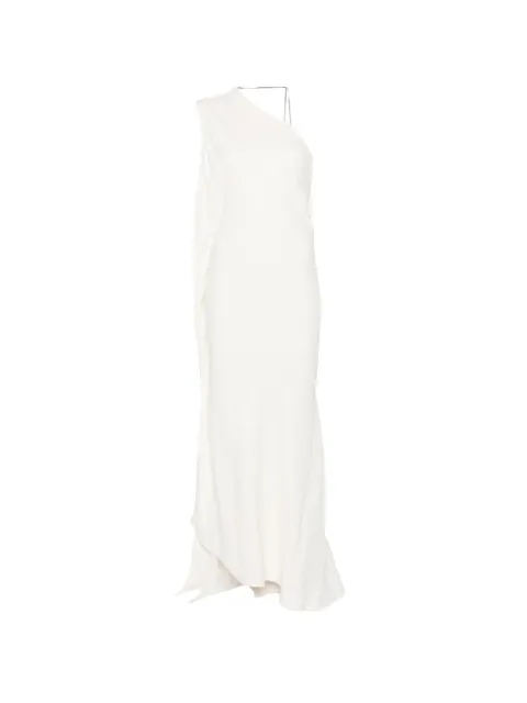 Victoria Beckham one-shoulder chain-detail dress