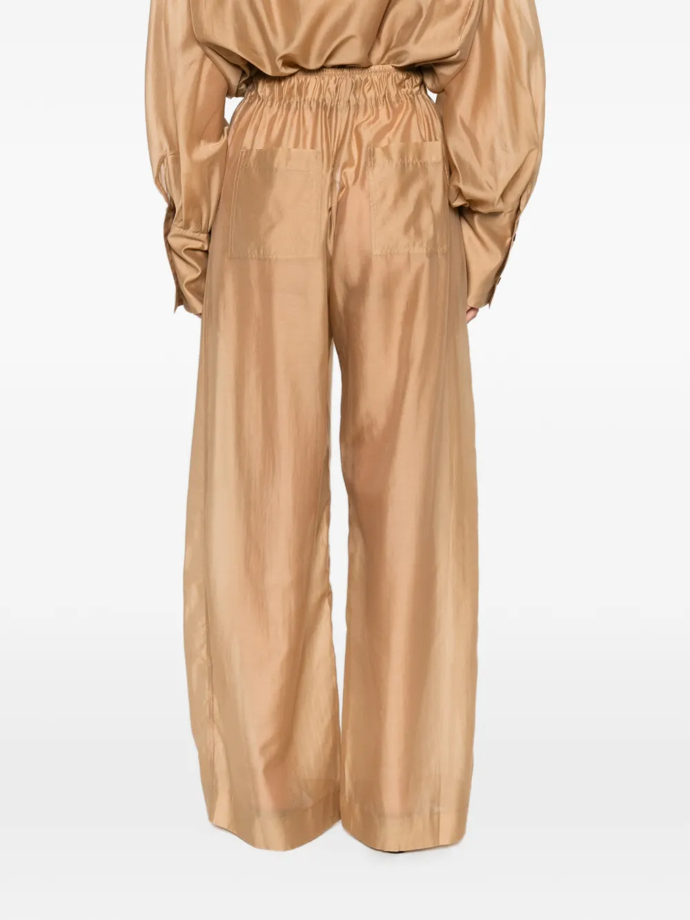 THELATEST Elastische broek Beige