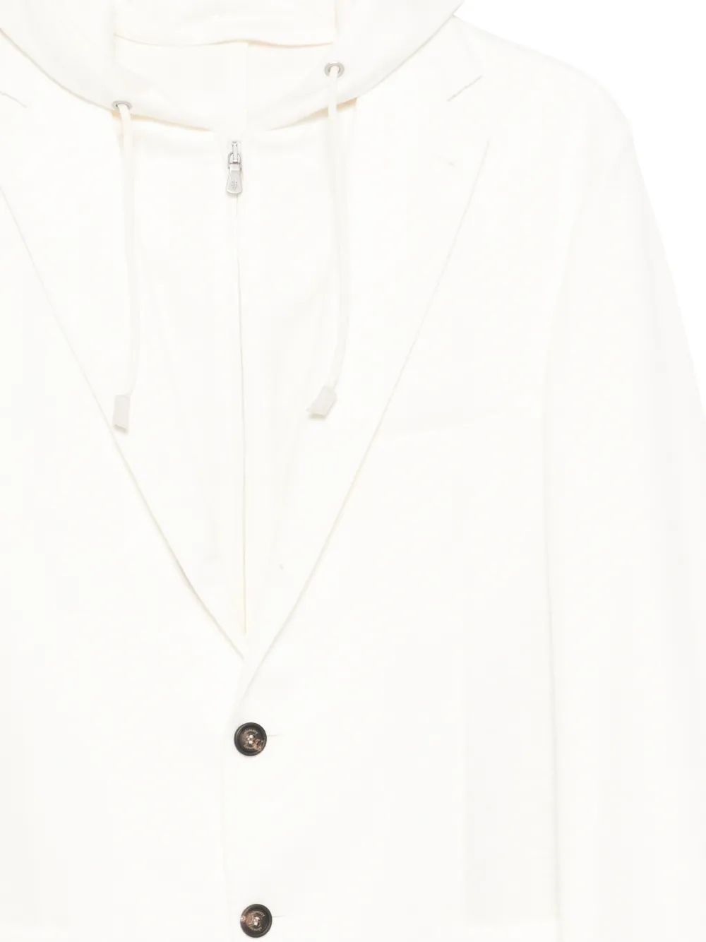 Eleventy Blazer met enkele rij knopen Wit