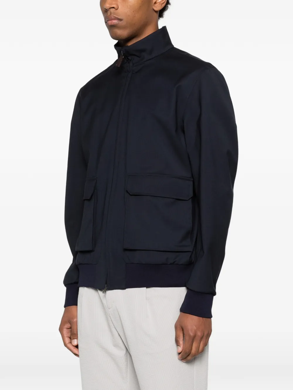 Herno Jack met opgestikte zak Blauw