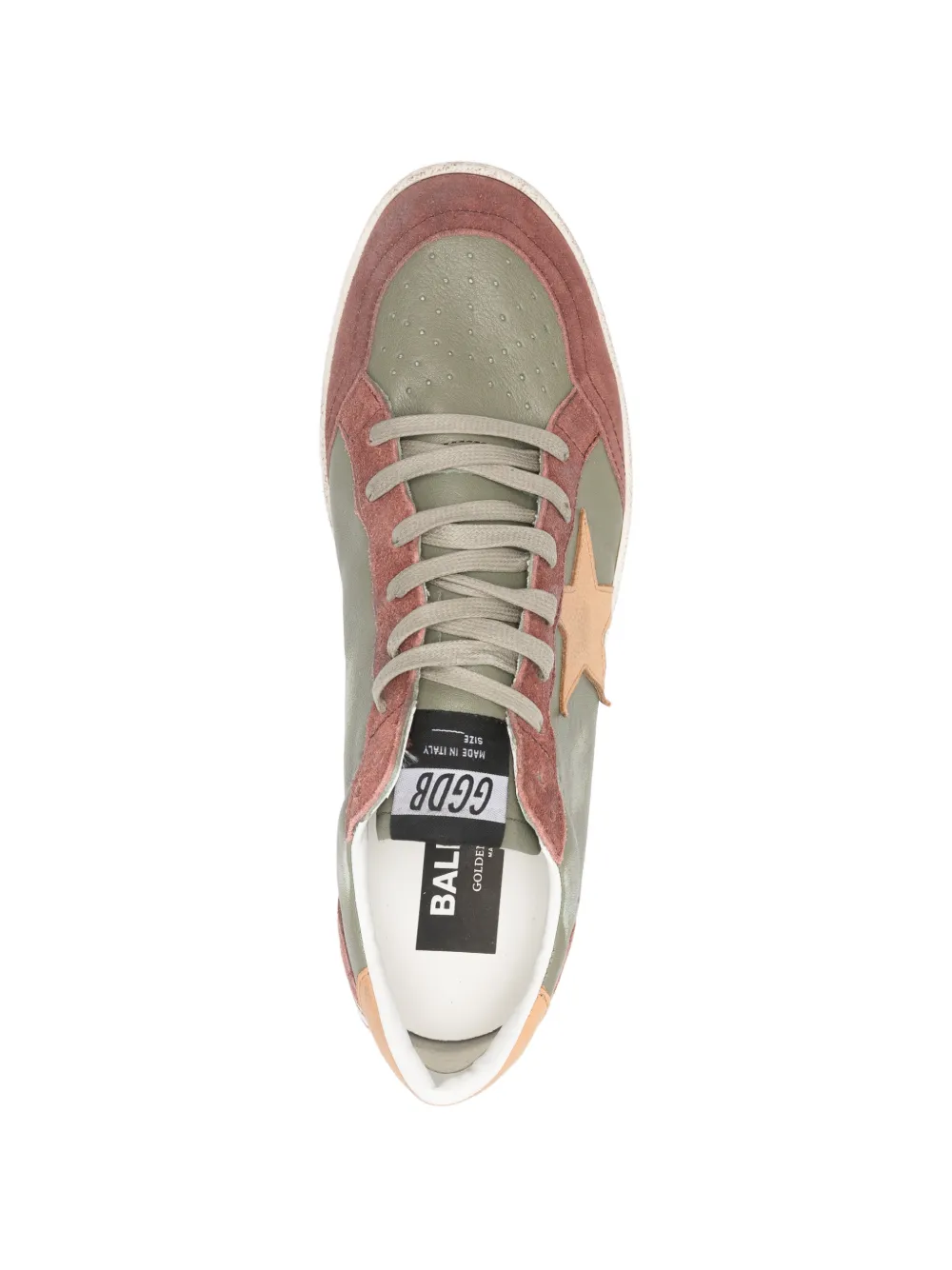 Golden Goose Ball Star leather sneakers Groen