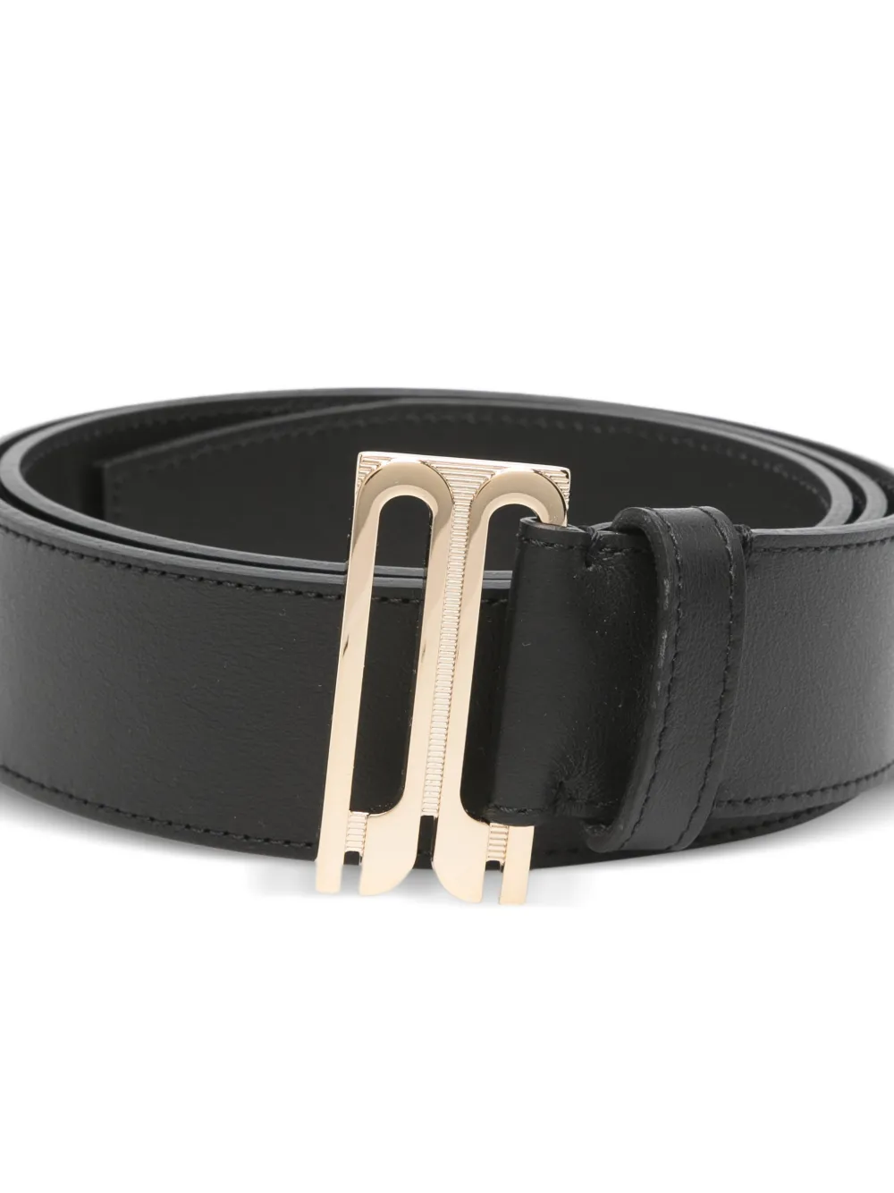  Victoria Beckham Gold-tone-buckle Belt - Black 