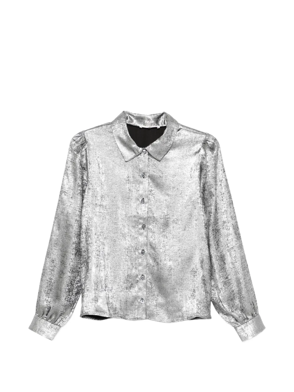 FRAME shiny staple blouse - Argento