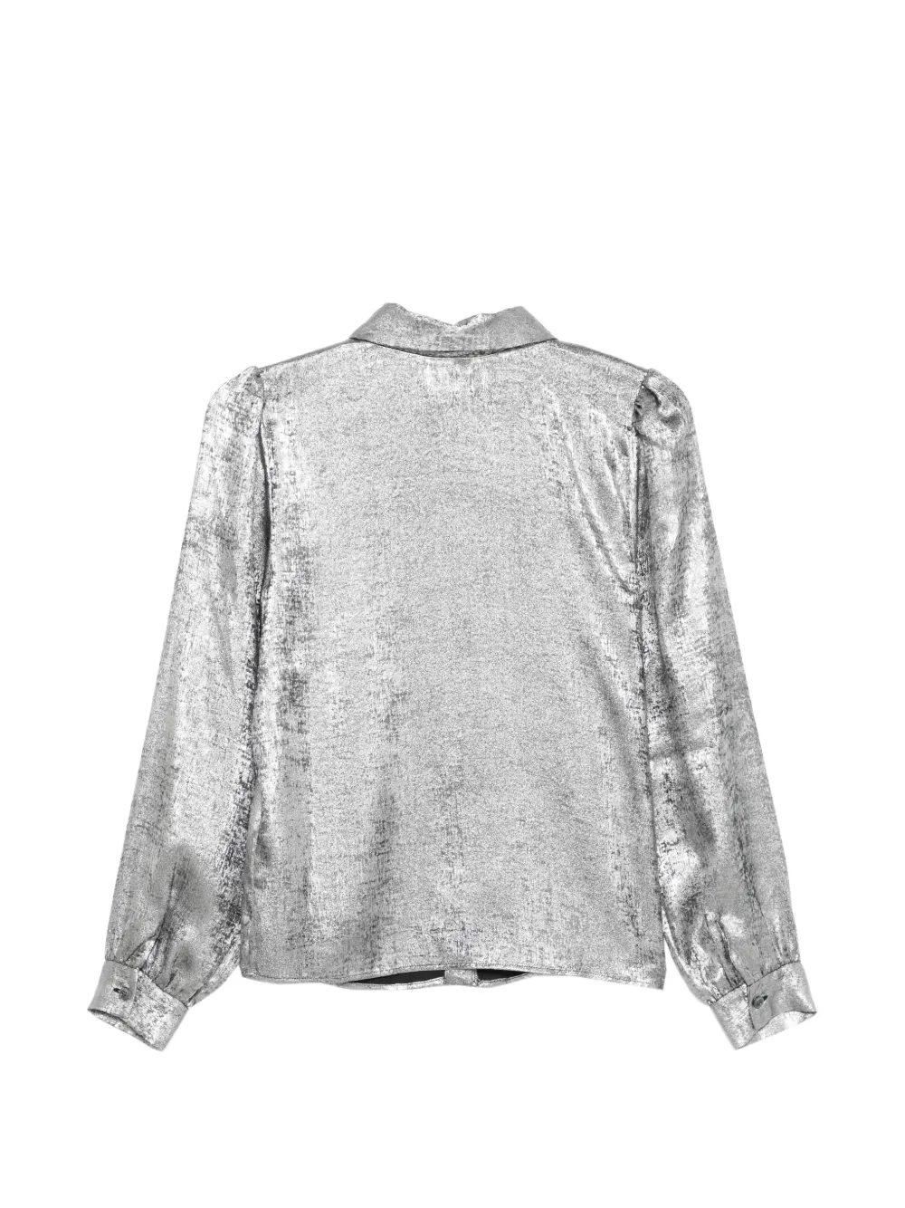  Frame Shiny Staple Blouse - Silver 