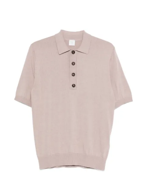 Eleventy fine-knit polo shirt