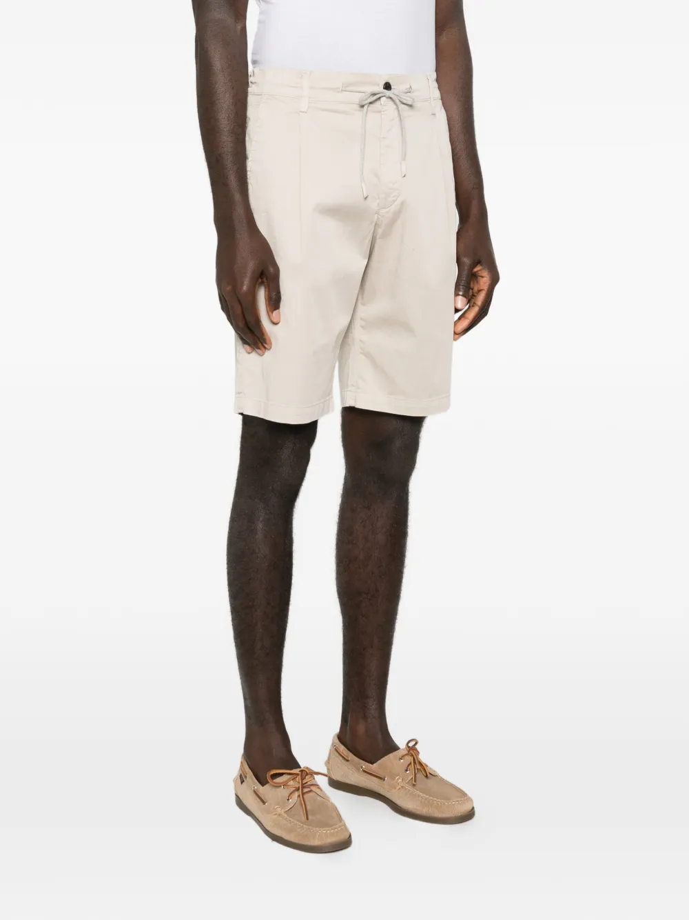  Eleventy Drawstring Bermuda Shorts - Neutrals 