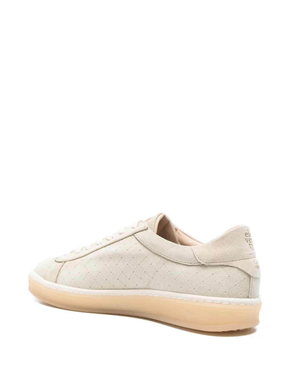 Eleventy Gewatteerde leren sneakers Groen