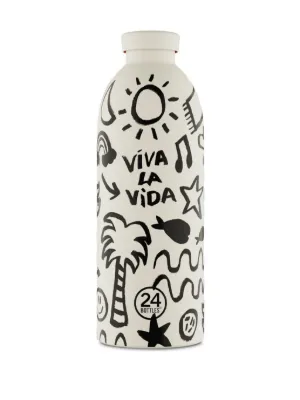 Miokycl 300 Ml Portatile Simpatico Pinguino Bottiglia d' Acqua in Vetro a Doppio Strato Tazza Tazza da Viaggio (Nero