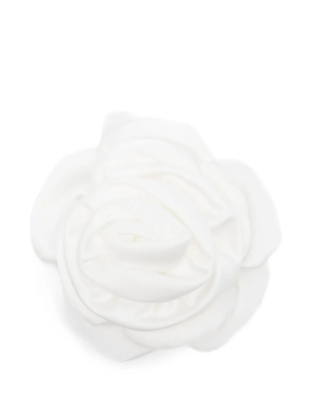 Colorichiari flower-appliqué hair clip - Bianco