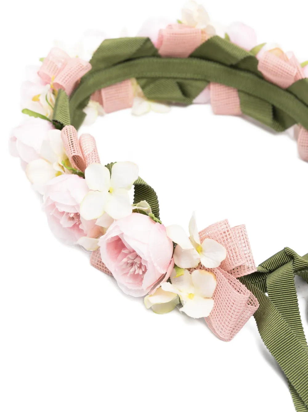 Colorichiari Haarband met striksluiting Groen