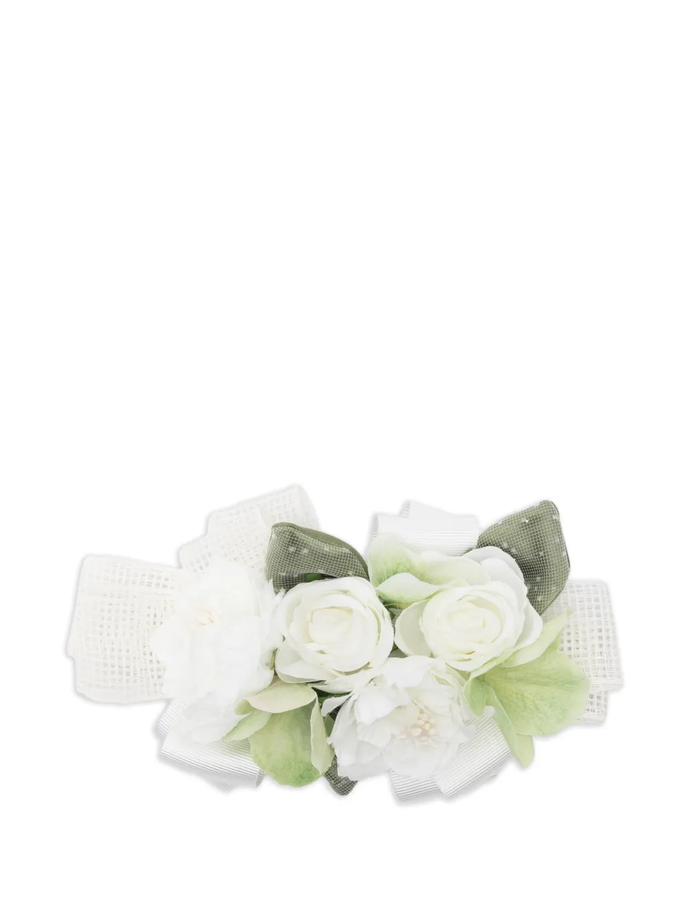 Colorichiari bow-detail hair clip - Bianco