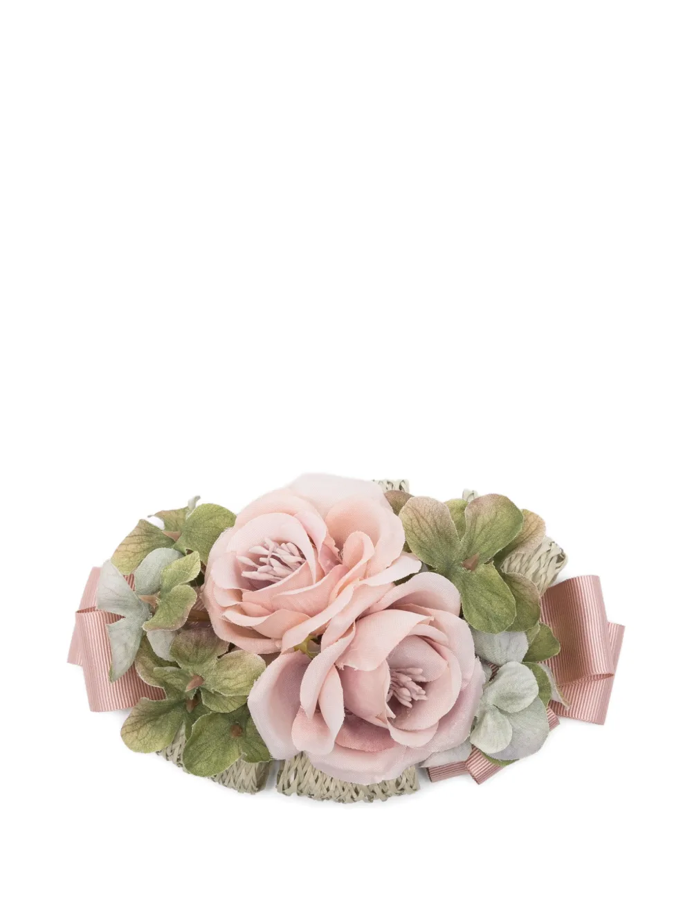 Colorichiari bow-detail hair clip - Rosa