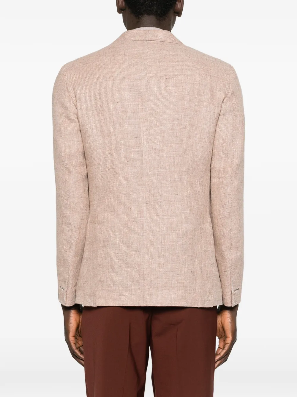 Eleventy Blazer met enkele rij knopen Beige