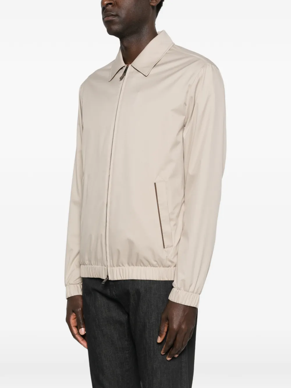  Canali Zip-up Jacket - Neutrals 
