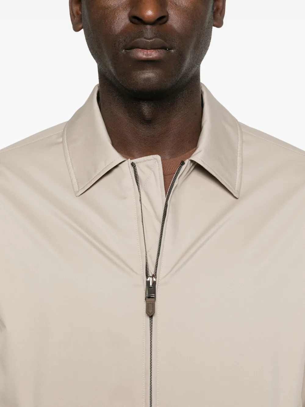 Canali Jack met rits Beige