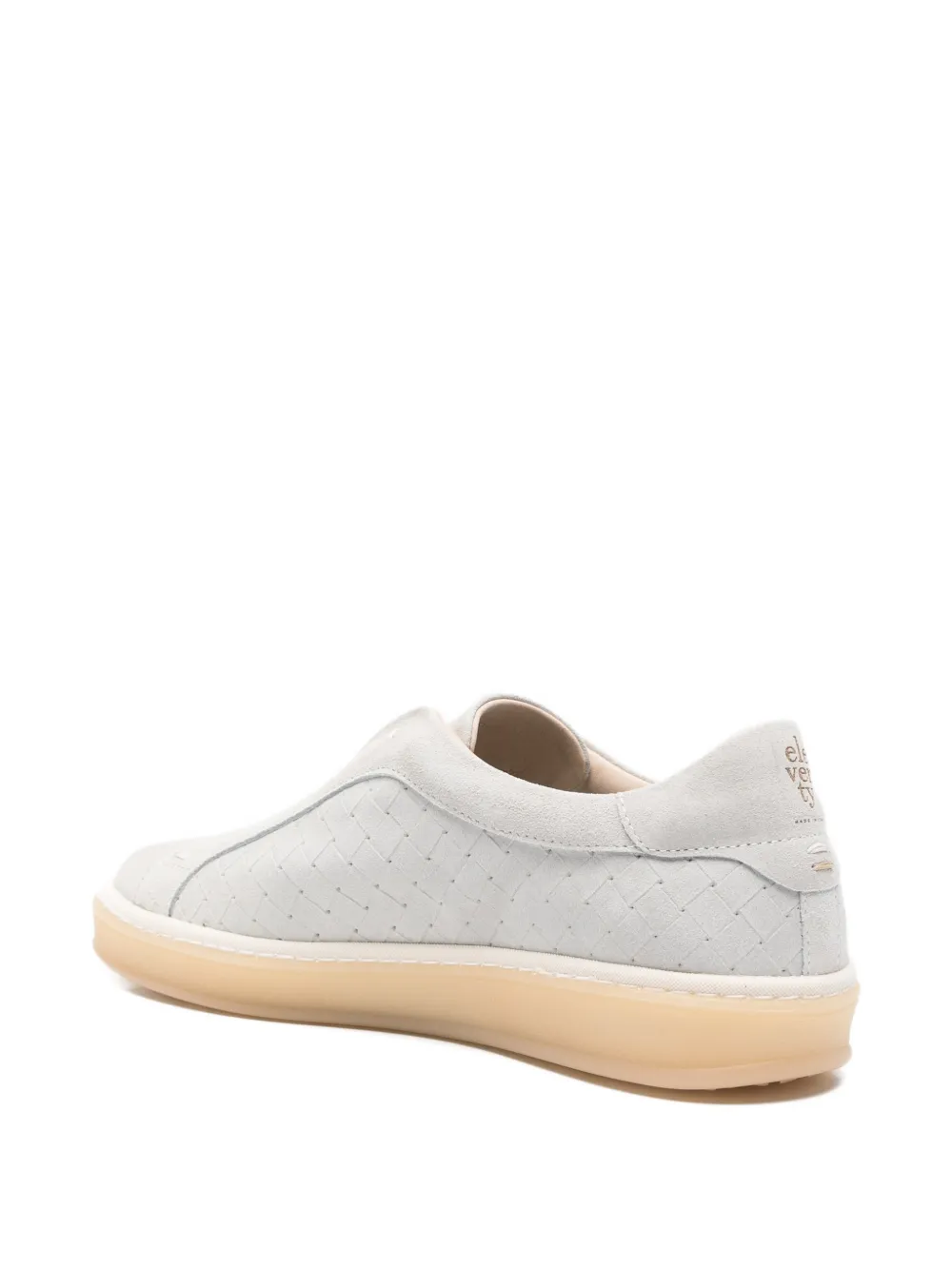 Eleventy Geperforeerde leren sneakers Grijs