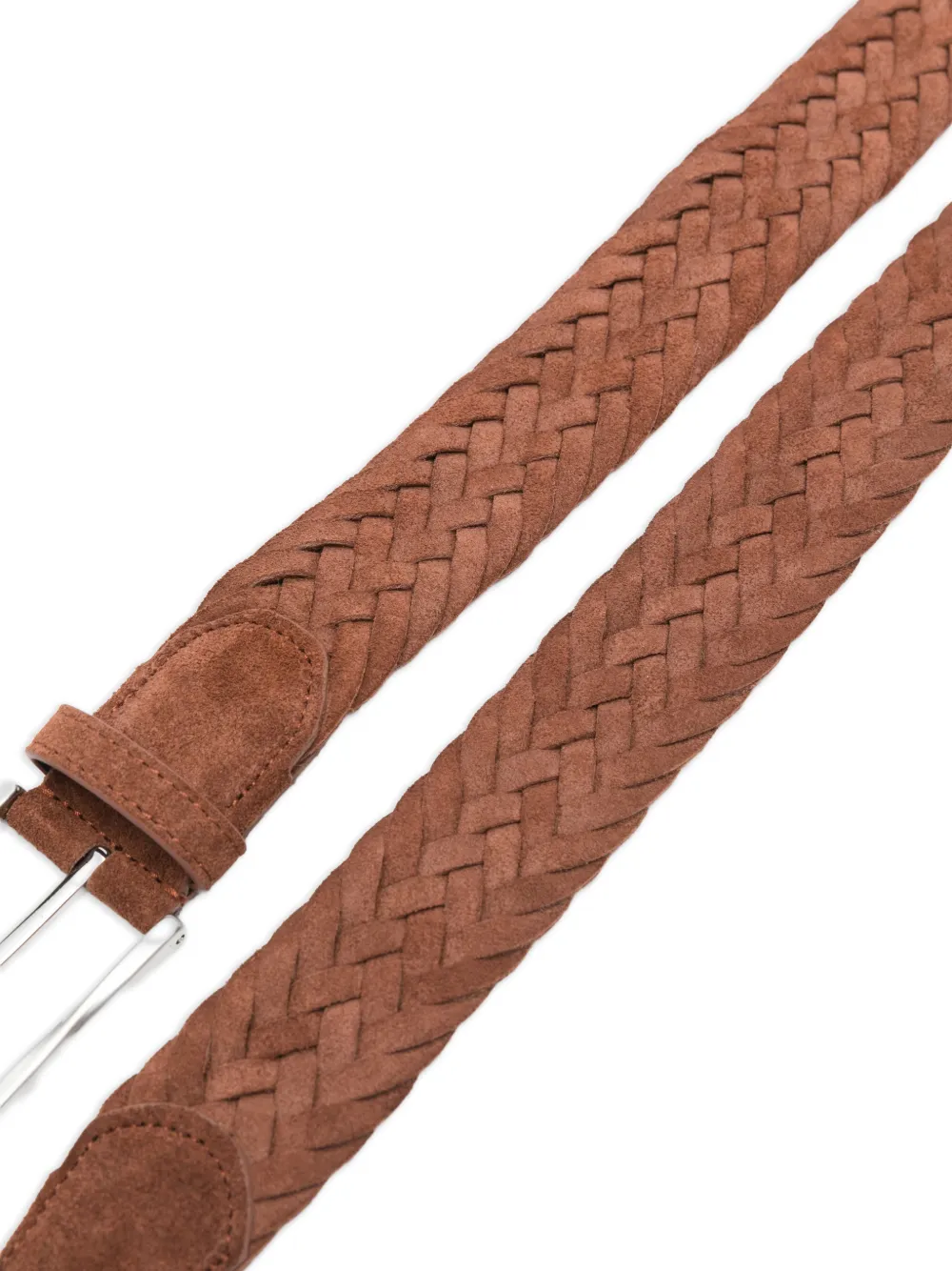 Canali Gevlochten riem Bruin