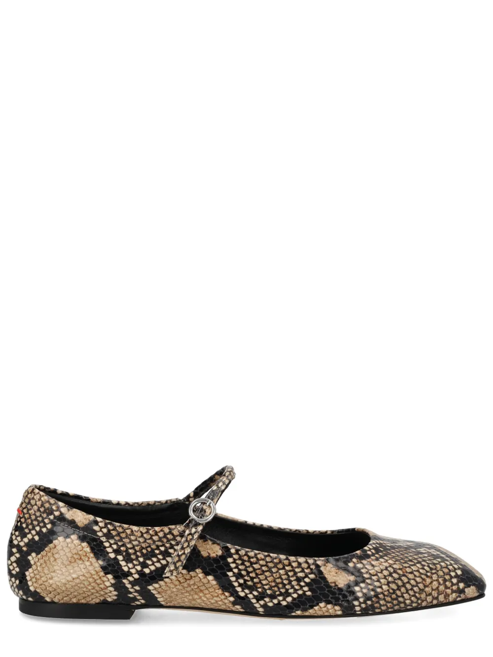 Aeyde animal-print buckle-detail ballet flats Bruin