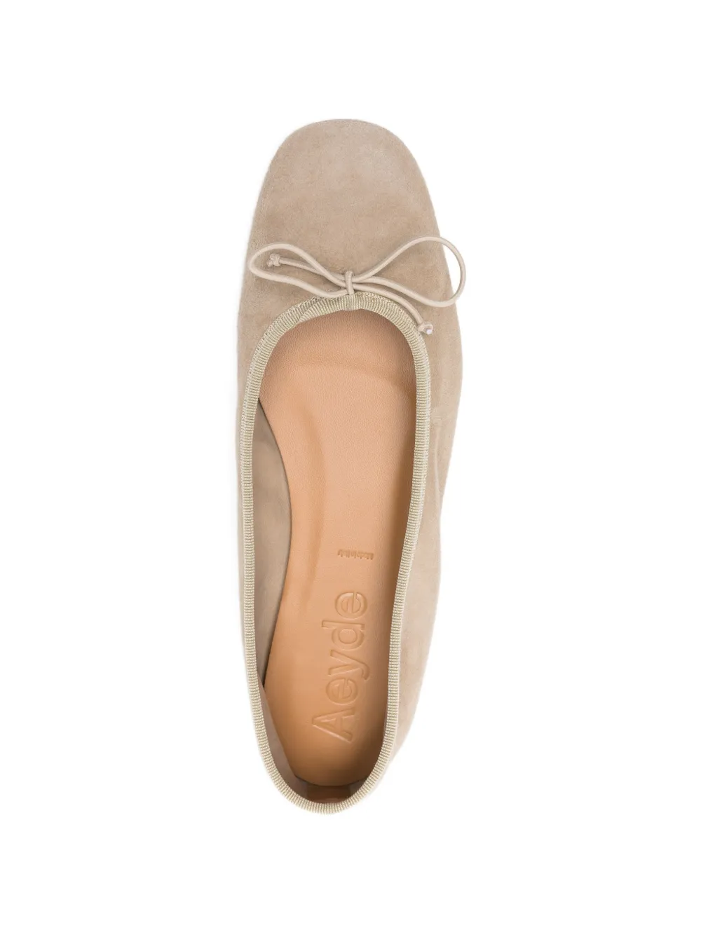 Aeyde tie-detail ballet flats Beige