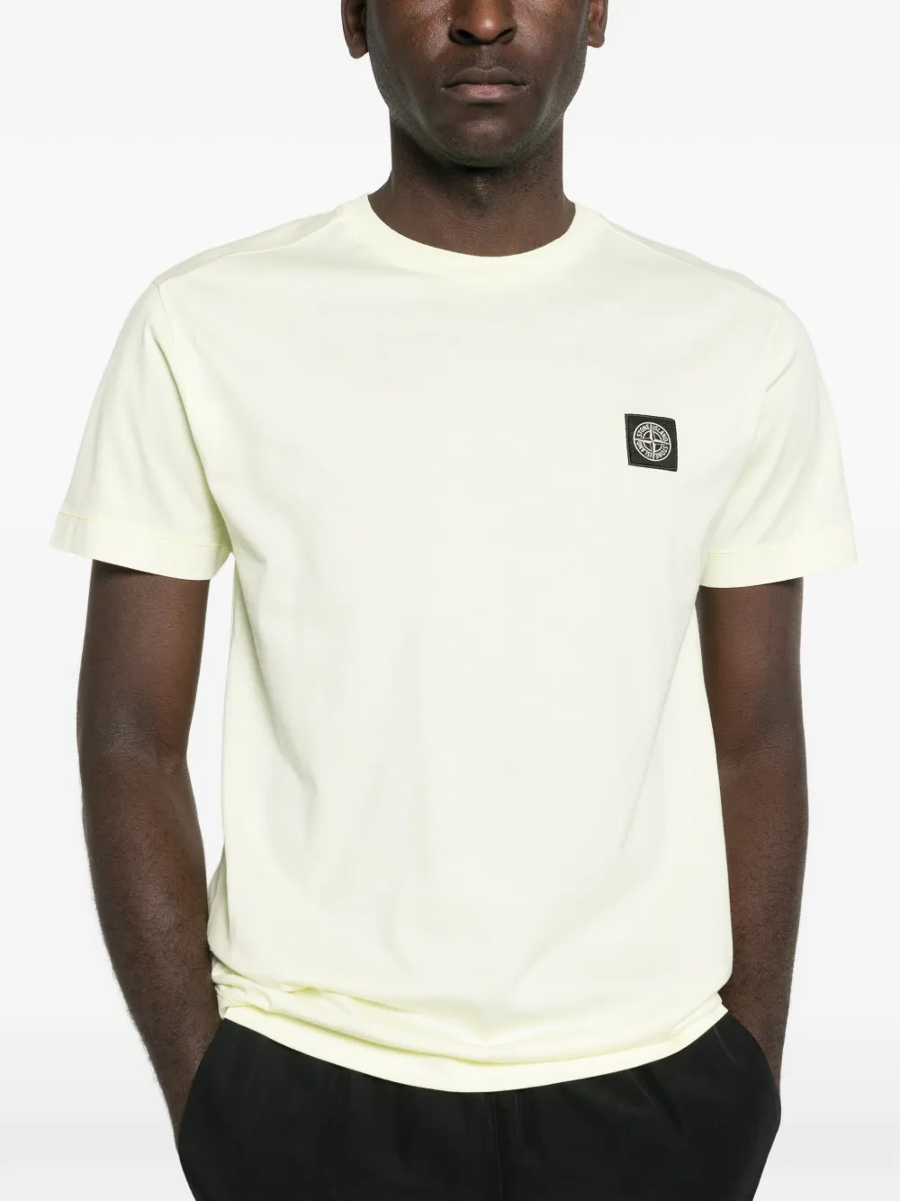 Stone Island 2100027 60 2 katoenen jersey T-shirt Beige