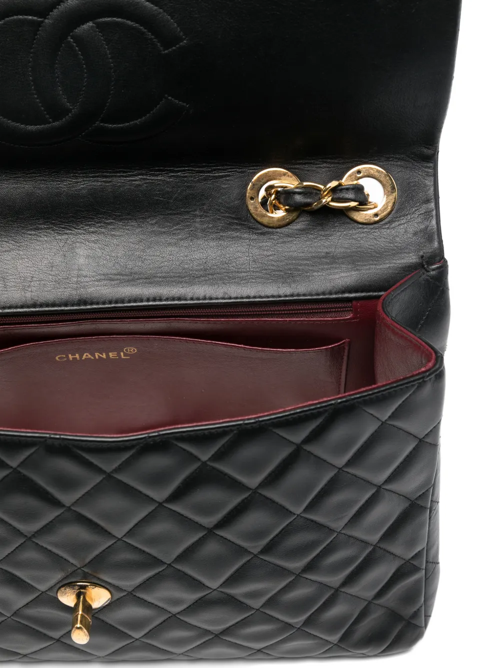1990s Maxi Jumbo Quilted Leather Shoulder Bag