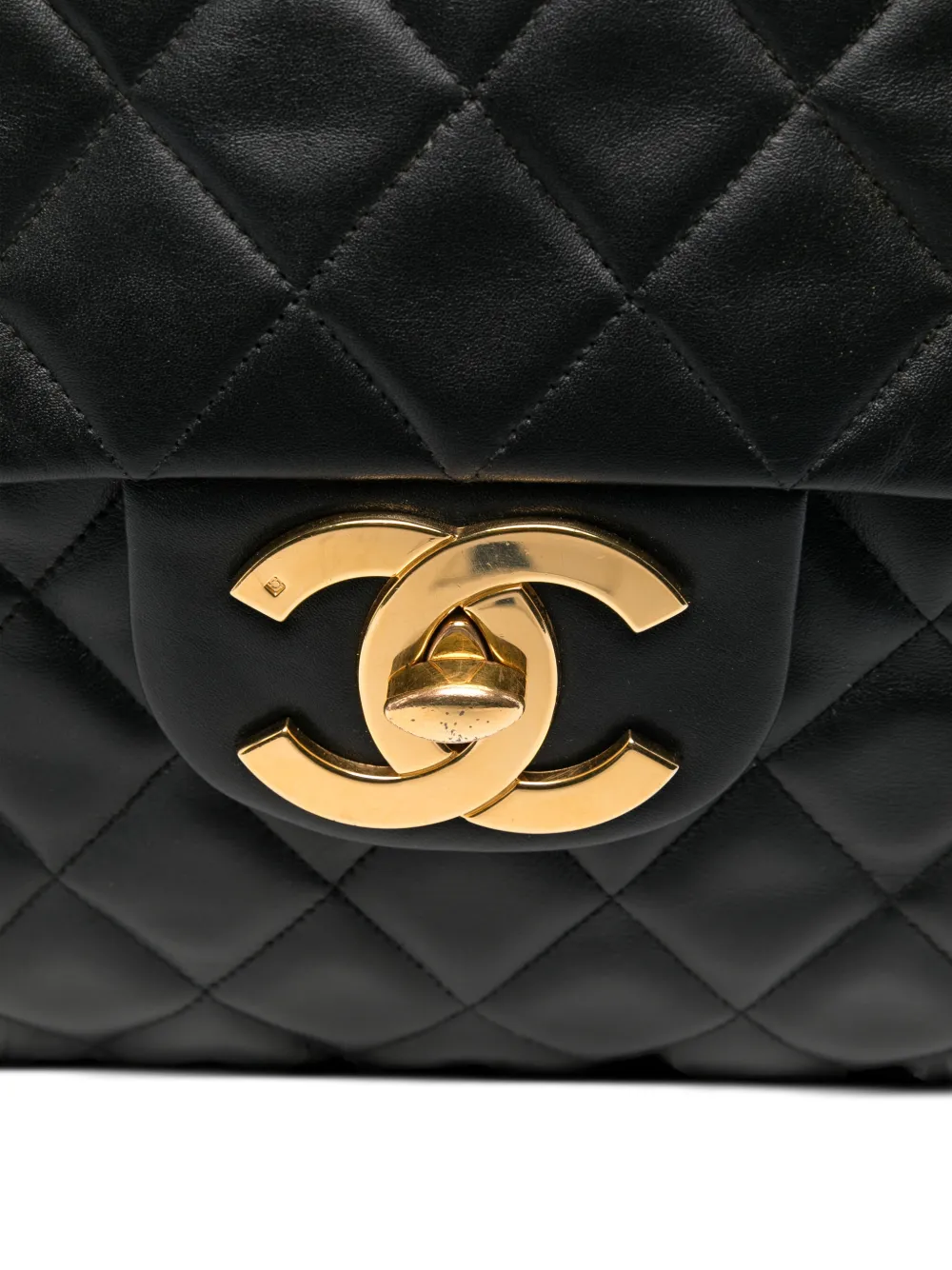 1990s Maxi Jumbo Quilted Leather Shoulder Bag